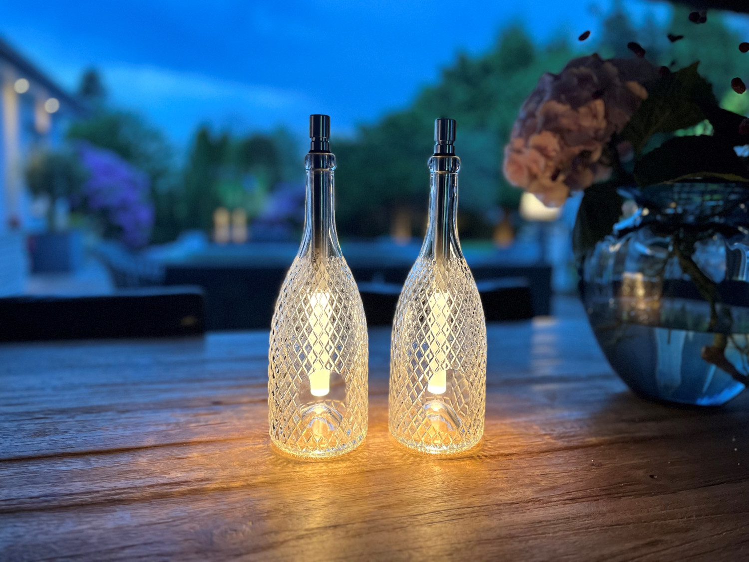 Bottlelight - Flaschenleuchte inkl. Batterien und Glasflasche